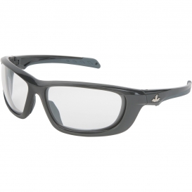 MCR Safety UD110PF UD1 Safety Glasses - Gray Frame - Clear MAX6 Anti-Fog Lens