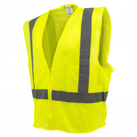 Full Source US2LM19 Type R Class 2 Mesh Safety Vest - Yellow/Lime