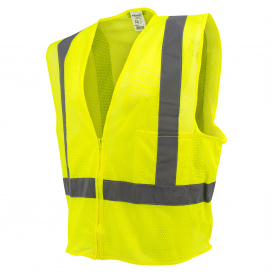 Full Source US2LM19 Class 2 Mesh Safety Vest - Yellow/Lime - Medium