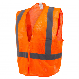 ERB 61456 S363 Class 2 Economy Mesh Safety Vest Orange 2X-Large 