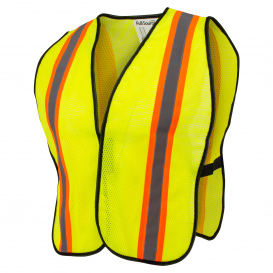 Full Source USELM2R Economy Non-ANSI Mesh Safety Vest - Yellow/Lime
