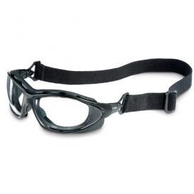 Uvex Seismic Safety Glasses - Black Frame - Clear Dura-Streme Lens