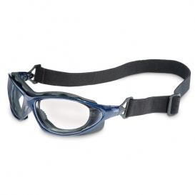 Uvex Seismic Safety Glasses - Blue Frame - Clear Anti-Fog Lens