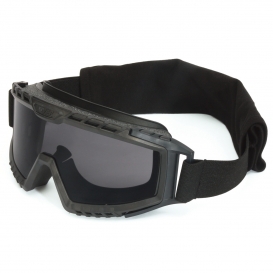 Uvex XMF Tactical Goggles - Black Frame - Gray Anti-Fog Lens