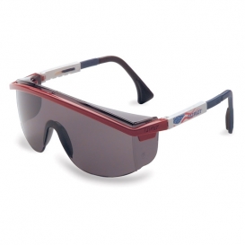Uvex Astrospec 3000 Safety Glasses - Patriot Duoflex Temples - Gray Lens