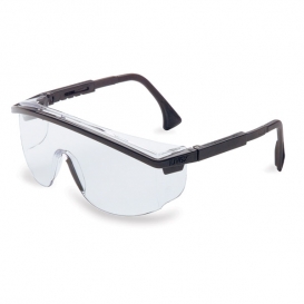 Uvex Astrospec 3000 Safety Glasses - Black Duoflex Temples - Clear Lens