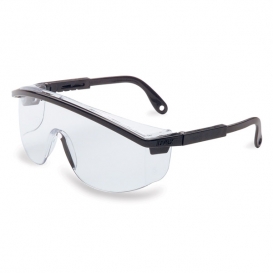 Uvex Astrospec 3000 Safety Glasses - Black Spatula Temples - Clear Lens