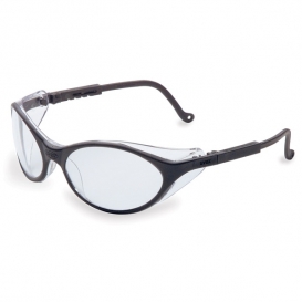 Uvex S1600 Bandit Safety Glasses - Black Frame - Clear Lens