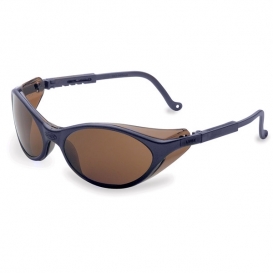 Uvex Bandit Safety Glasses - Blue Frame - Brown Anti-Fog Lens