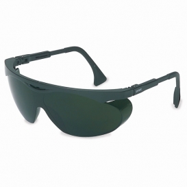 Uvex Skyper Safety Glasses - Black Frame - Green Shade 5.0 Lens