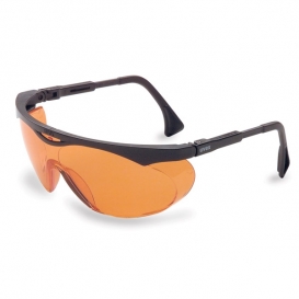 Uvex Skyper Safety Glasses - Black Frame - Orange Anti-Fog Lens