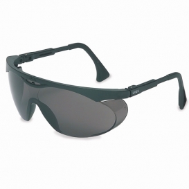 Uvex Skyper Safety Glasses - Black Frame - Gray Anti-Fog Lens