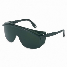 Uvex Astrospec 3000 S Safety Glasses - Black Frame - Green Shade 5.0 Lens