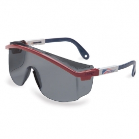 Uvex Astrospec 3000 S Safety Glasses - Patriot Frame - Gray Lens