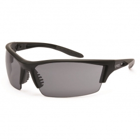 Uvex S2821XP Instinct Safety Glasses - Matte Black Frame - Gray Anti-Fog Lens