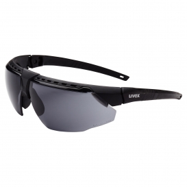 Uvex S2851HS Avatar Safety Glasses - Black Frame - Gray HydroShield Anti-Fog Lens