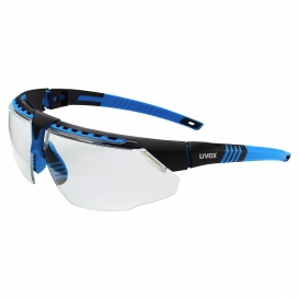 Uvex S2870 Avatar Safety Glasses - Blue Frame - Clear Lens