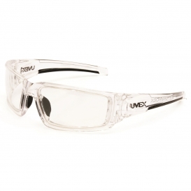 Uvex S2970XP Hypershock Safety Glasses - Clear Ice Frame - Clear Anti-Fog Lens