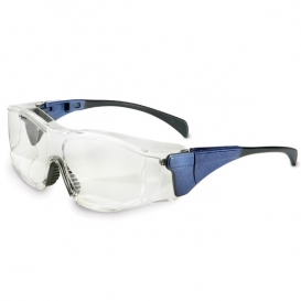 Uvex Ambient Safety Glasses - Blue Frame - Clear Dura-Streme Lens