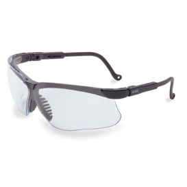 Uvex Genesis Safety Glasses - Black Frame - Clear Anti-Fog Lens