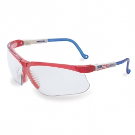 Uvex Genesis Safety Glasses - Patriot Frame - Clear Anti-Fog Lens