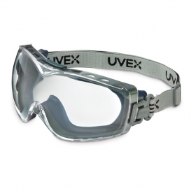 Uvex Stealth OTG Goggles - Navy Frame - Clear Dura-Streme Lens - Logoed Fabric Band