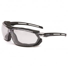 Uvex S4040 Tirade Safety Glasses/Goggles - Black Temples - Clear Anti-Fog Lens