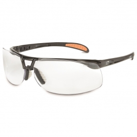 Uvex S4200HS Protege Safety Glasses - Black Frame - Clear HydroShield Anti-Fog Lens