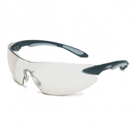 Uvex Ignite Safety Glasses - Black Temples - Indoor/Outdoor Mirror Lens