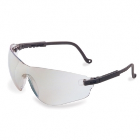 Uvex Falcon Safety Glasses - Black Temples - Indoor/Outdoor Mirror Lens