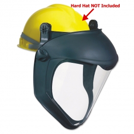 Uvex S8515 Bionic Faceshield with Hard Hat Adapter - Anti-Fog and Scratch Resistant Lens