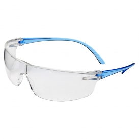 Uvex SVP205 SVP 200 Safety Glasses - Blue Temples - Clear Anti-Fog Lens