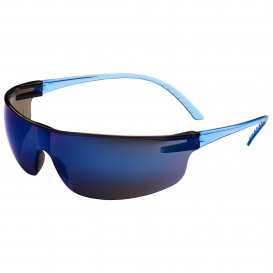 Uvex SVP206 SVP 200 Safety Glasses - Blue Temples - Blue Mirror Lens