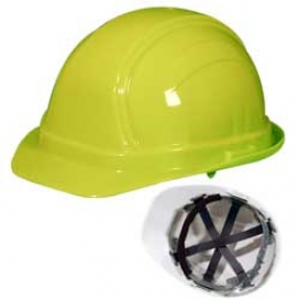 Vulcan Cowboy Hard Hats, Squeeze Lock, White - Advanced Safety
