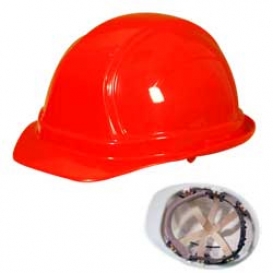OccuNomix V100 Vulcan Cap Style Hard Hat - 6-Point Pinlock Suspension - Orange
