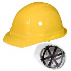 OccuNomix V100 Vulcan Cap Style Hard Hat - 6-Point Pinlock Suspension - Yellow