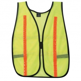 River City V200FS Non ANSI Hi-Gloss Mesh Safety Vest - Yellow/Lime