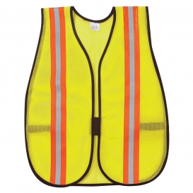 MCR Safety V200R Non ANSI Two-Tone Mesh Safety Vest - Yellow/Lime