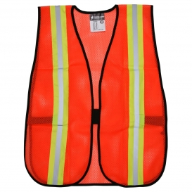 MCR Safety V201R Non ANSI Two-Tone Mesh Safety Vest - Orange