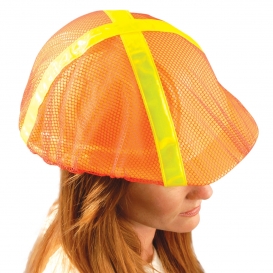 OccuNomix V896 Vulcan High Visibility Hard Hat Cover - Regular Brim - Orange