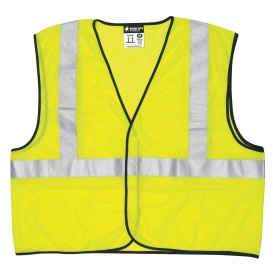 MCR Safety VCL2ML Economy Type R Class 2 Mesh Safety Vest - Yellow/Lime