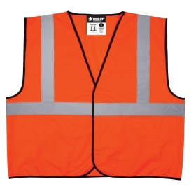 River City VCL2SO Economy Type R Class 2 Solid Safety Vest - Orange
