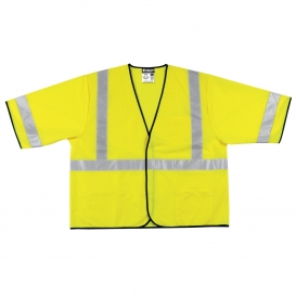 MCR Safety VCL3SL Economy Class 3 Solid Safety Vest - Yellow/Lime