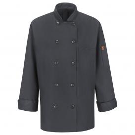 Chef Designs 041X Women\'s Chef Coat with MIMIX and OilBlok - Charcoal