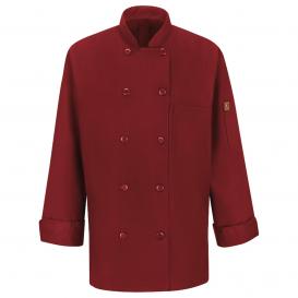 Chef Designs 041X Women\'s Chef Coat with MIMIX and OilBlok - Fireball Red