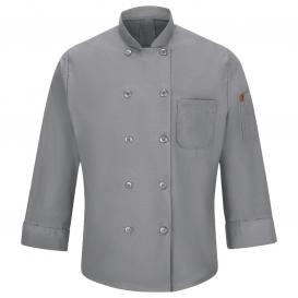 Chef Designs 042X Men\'s Chef Coat with MIMIX and OilBlok - Grey