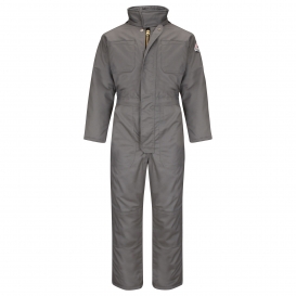 Bulwark FR CLC8NV Men\'s Premium Insulated Coverall - EXCEL FR ComforTouch - 12.0 oz. - Grey