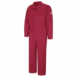 Bulwark FR CLD6 Men\'s Lightweight Excel FR ComforTouch Deluxe Coveralls - Red