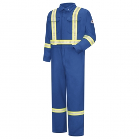 Bulwark FR CMBC Men\'s Lightweight CoolTouch 2 FR Premium Coverall with Reflective Trim - Royal Blue