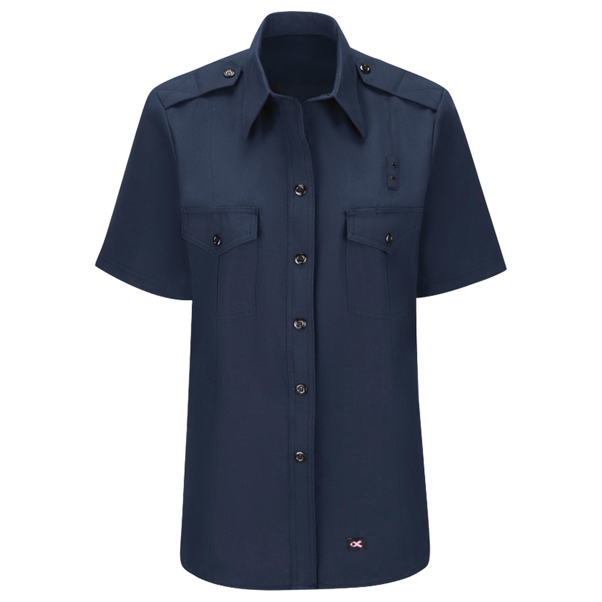 Workrite Fire Service FSC3NV Women\'s Short Sleeve Classic Fire Chief Shirt